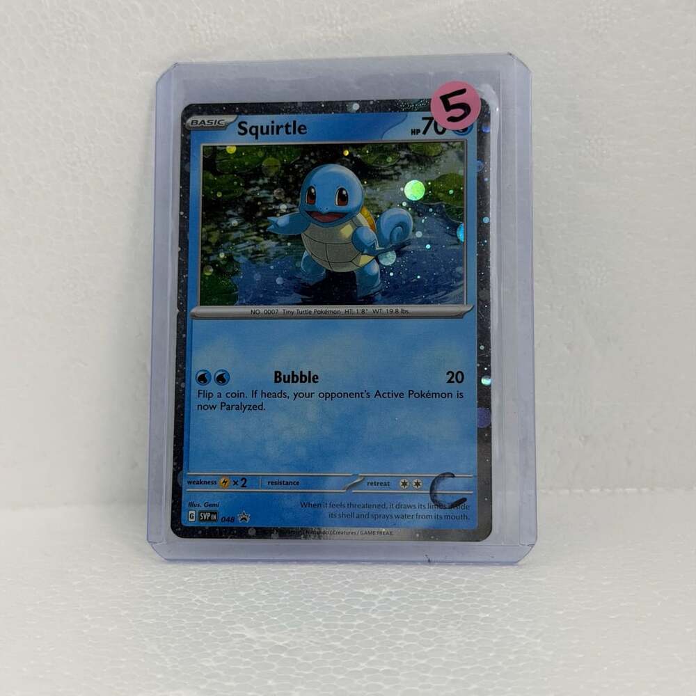 2023 Pokémon TCG Squirtle Black Star Promo SVP048 Cosmos Holo